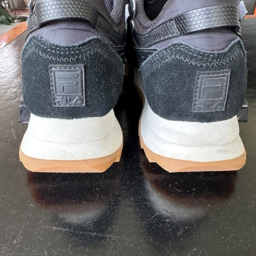 Fila Leather Sneakers Sandenal Orbit Black Size 9 Great Condition